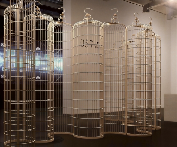 Industrial Style Metal Screen Partition-ID:608980715