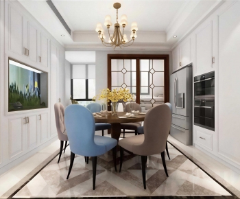 American Style Dining Room-ID:778747086