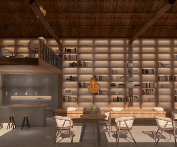 New Chinese Style Bookstore Book Bar-ID:646351103