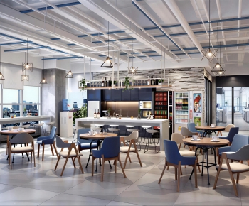 Industrial Style Office Tea Room-ID:590877066
