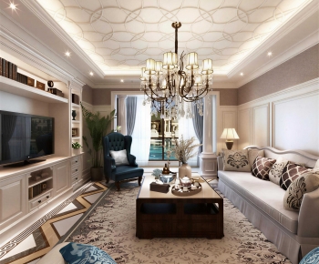 European Style A Living Room-ID:831377989