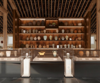 New Chinese Style Exhibition Hall-ID:997255095