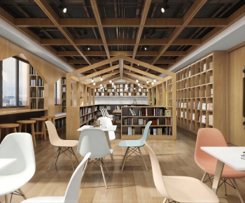 Nordic Style Bookstore Book Bar-ID:322461165
