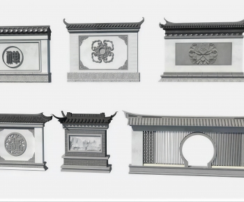 Chinese Style Landscape Wall-ID:719368932