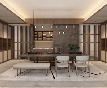 New Chinese Style Tea House-ID:313847069