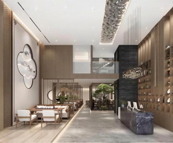 New Chinese Style Lobby Hall-ID:104401153