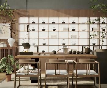 New Chinese Style Tea Tables And Chairs-ID:250689037