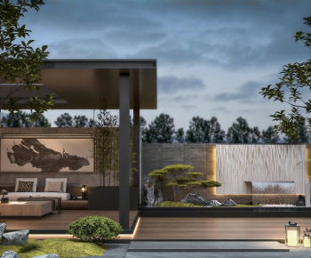 New Chinese Style Courtyard/landscape-ID:445691115