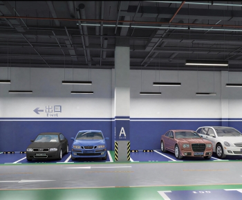 Modern Underground Parking Lot-ID:783159749