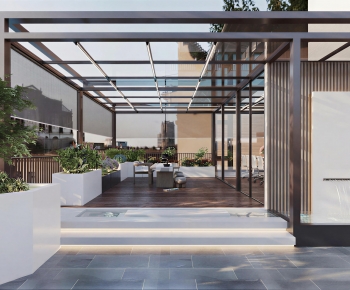 Modern Glass Sun Room-ID:208380272
