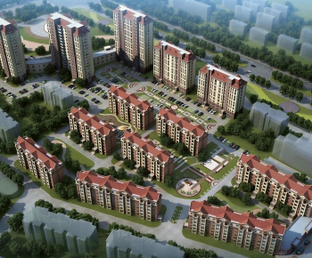 Modern Architectural Bird's-eye View Planning-ID:479901087