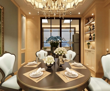 Simple European Style Dining Room-ID:486551059