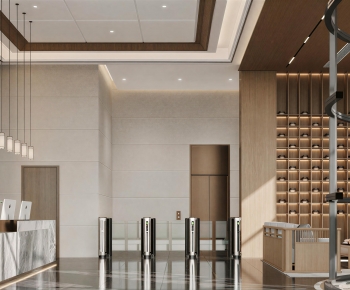 Modern Office Reception Desk-ID:435503967