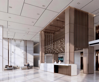 Modern Office Reception Desk-ID:195836071