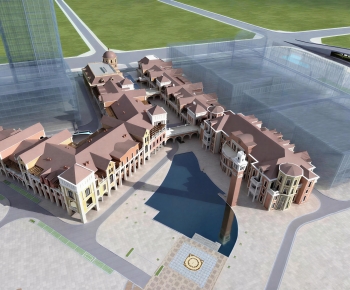 European Style Appearance Of Commercial Building-ID:569623958