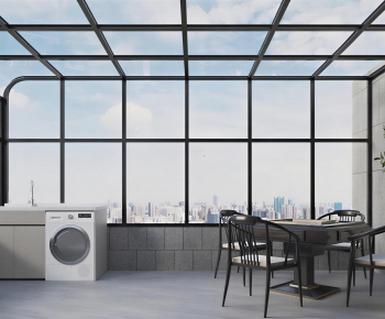 Modern Glass Sun Room-ID:706222069