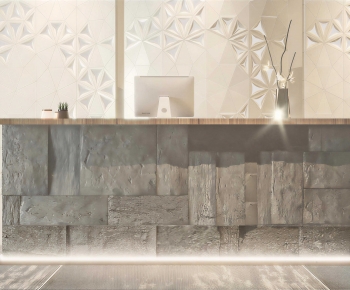 Modern Reception Desk-ID:890777113