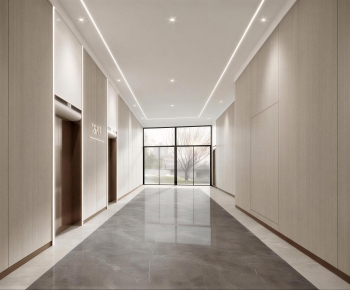 Modern Office Elevator Hall-ID:487847094