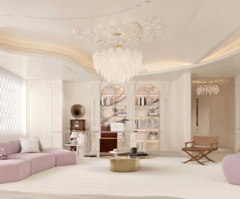 French Style A Living Room-ID:873945951