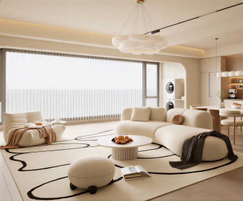 Modern A Living Room-ID:864279036