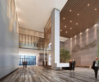 Modern Office Reception Desk-ID:680083999
