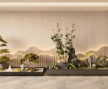 New Chinese Style Plant Landscaping-ID:311077126