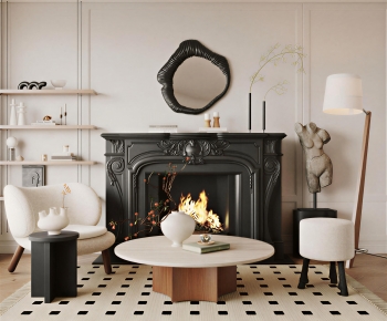 French Style Fireplace-ID:673656941