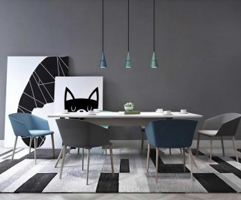 Modern Dining Table And Chairs-ID:334762103