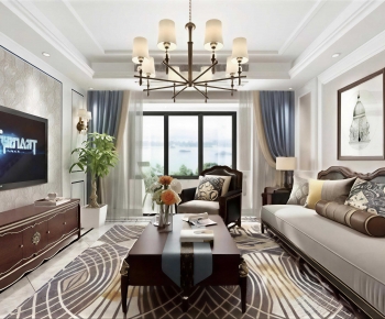 American Style A Living Room-ID:232431891