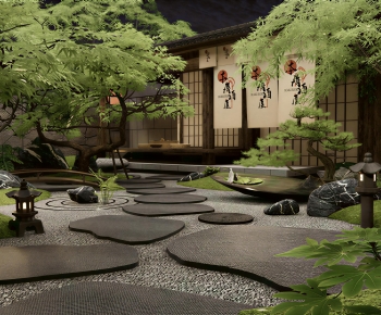 Japanese Style Courtyard/landscape-ID:327436923