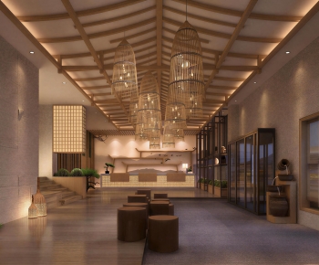 New Chinese Style Lobby Hall-ID:576021912