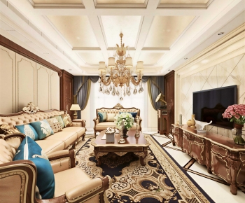 European Style A Living Room-ID:766613011