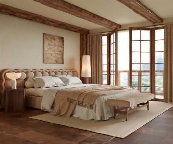 Wabi-sabi Style Bedroom-ID:367229055