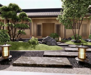 Japanese Style Courtyard/landscape-ID:153292893