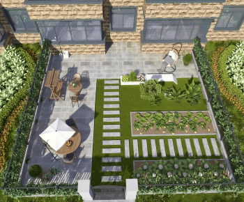 Modern Courtyard/landscape-ID:536391971