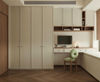 Modern Clothes Storage Area-ID:225938082