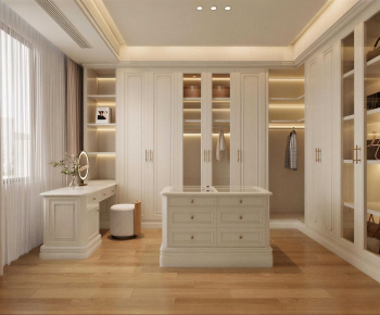 French Style Clothes Storage Area-ID:692075976