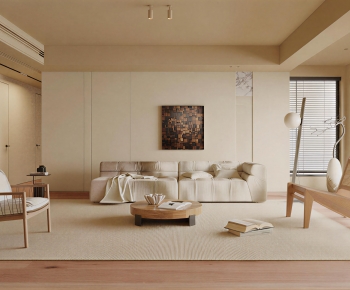 Wabi-sabi Style A Living Room-ID:678390034