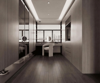 Modern Clothes Storage Area-ID:700362921