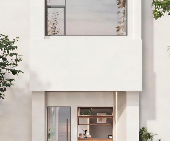 Modern Facade Element-ID:965939041
