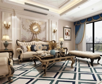 European Style A Living Room-ID:235523945