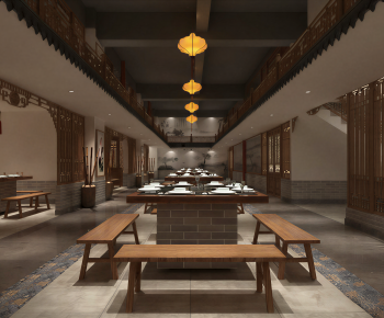 New Chinese Style Dining Room-ID:745181089