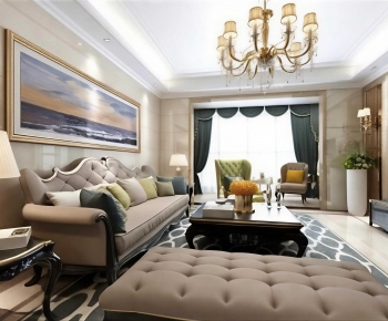 European Style A Living Room-ID:663481957