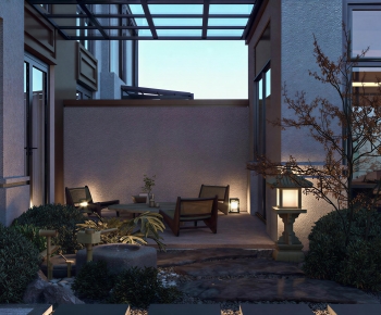 New Chinese Style Courtyard/landscape-ID:902868991