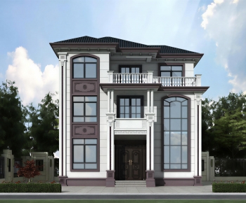 New Chinese Style Detached Villa-ID:755146986