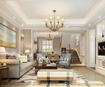 American Style A Living Room-ID:143970977
