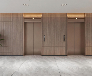 Modern Office Elevator Hall-ID:266990905
