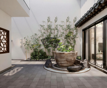New Chinese Style Courtyard/landscape-ID:799660924