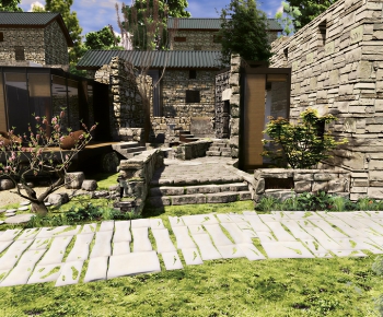 New Chinese Style Courtyard/landscape-ID:811799058