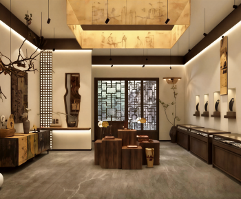 New Chinese Style Exhibition Hall-ID:581840043